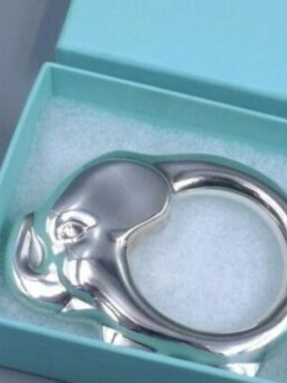 Tiffany & Co. Sterling Silver Elephant Baby Rattle